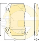 GIRLING - 6141719 - Колодки тормозные JEEP GRAND CHEROKEE II 4.7 00-/III 3.0-6.1 05- R17" задние