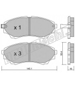 FRITECH - 6260 - Колодки тормозные дисковые передние Mazda PICK-UP SER B 02-