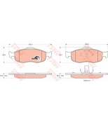 TRW - GDB1107 - Колодки тормозные дисковые GDB1107