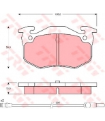 TRW - GDB1120 - Колодки тормозные дисковые GDB1120