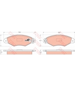 TRW - GDB1321 - Колодки тормозные дисковые GDB1321