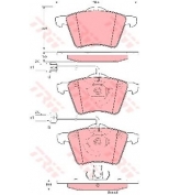 TRW - GDB1459 - Колодки тормозные дисковые GDB1459