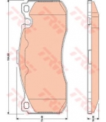 TRW - GDB1802 - Колодки тормозные дисковые GDB1802