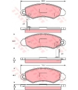 TRW - GDB3215 - Колодки тормозные дисковые GDB3215
