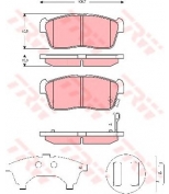 TRW - GDB3276 - Колодки тормозные дисковые GDB3276