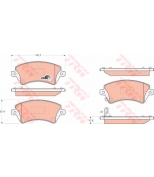 TRW - GDB3288 - Колодки тормозные дисковые GDB3288