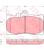 TRW - GDB3322 - Колодки тормозные дисковые GDB3322