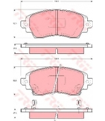 TRW - GDB3333 - Колодки тормозные дисковые GDB3333