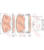 TRW - GDB3461 - Колодки тормозные дисковые GDB3461