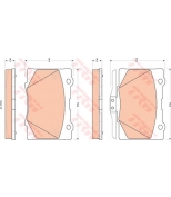 TRW - GDB3498 - Колодки тормозные дисковые GDB3498