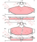 TRW - GDB4089 - Колодки тормозные дисковые GDB4089