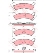 TRW - GDB4124 - Колодки тормозные дисковые GDB4124
