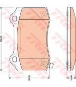 TRW - GDB4171 - Колодки тормозные дисковые GDB4171
