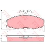 TRW - GDB473 - Колодки тормозные дисковые GDB473