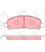TRW - GDB7113 - Комплект тормозных колодок, диско