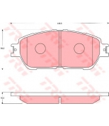 TRW - GDB7677 - Комплект тормозных колодок, диско