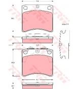 TRW - GDB791 - Колодки тормозные дисковые GDB791