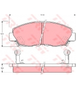 TRW - GDB894 - Колодки тормозные дисковые GDB894