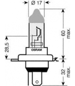 OSRAM 64193ULTHCB Лампа H4 P43t 12V 60/55W ULTRA LIFE (пластиковый бокс 2 шт)
