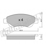 FRITECH - 6530 - Колодки тормозные дисковые передние Citroen C1, TY AYGO, 107