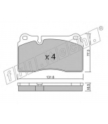 FRITECH - 6750 - Колодки тормозные дисковые VOLKSWAGEN