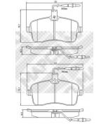 MAPCO - 6757 - Колодки тормозные передние