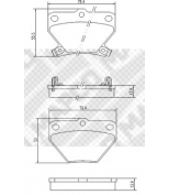 MAPCO - 6766 - Комплект тормозных колодок дисковый тормоз