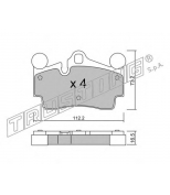 TRUSTING - 6710 - Комплект тормозных колодок, диско