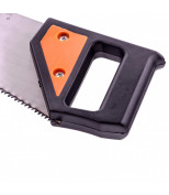 SPARTA 232335 Ножовка по дереву, 450 мм, 5-6 TPI, каленый зуб, линейка, пластиковая рукоятка. SPARTA