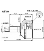 ASVA HNACEA50 Шрус наружный 32x64x28 (honda : accord cg 1998- f18b2/f20b6) asva