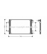 AVA - RTA5234 - Радиатор кондиционера: Espace/98-02/2.0