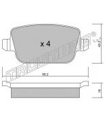 TRUSTING - 7960 - КОЛОДКИ ТОРМОЗНЫЕ ДИСКОВЫЕ ЗАДНИЕ
