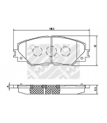 MAPCO - 6891 - Колодки тормозные комплект