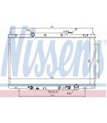 NISSENS 68106 Радиатор двигателя 68106