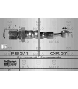 MALO - 80016 - Шланг тормозной задн. прав. Daewoo 2 0 16V Musso 9