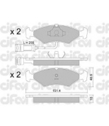 CIFAM - 8220291 - t=17 5mm с датч Колодки тормозные перед Escort=Fiesta/ Sierra