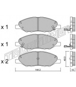 TRUSTING - 8270 - Комплект тормозных колодок, диско