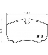 HELLA - 8DB355005381 - Комплект тормозных колодок дисковый тормоз