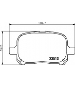 HELLA - 8DB355009351 - Комп. дисковых торм. колодок