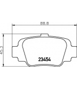 HELLA - 8DB355011551 - Brake Pad Set, disc brake