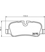 HELLA - 8DB355016181 - Комплект тормозных колодок дисковый тормоз