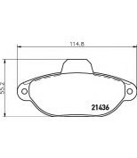 HELLA - 8DB355019161 - Brake Pad Set, disc brake