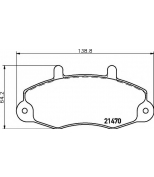 HELLA - 8DB355019371 - Колодки тормозные дисковые