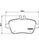 HELLA - 8DB355019641 - Колодки тормозные дисковые