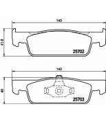 HELLA - 8DB355020801 - Колодки тормозные передние к-кт RENAULT LOGAN II (2014 )/CLIO IV (2012 ) если неподходят см. 410605...