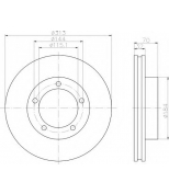 HELLA - 8DD355107871 - Диск тормозной