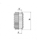 SPIDAN - 83659 - Пыльник рулевой рейки: Xantia/XM/405/406/605/89-04/1.6/1.8/1.9D/2.0D/2.1/2.5D/3.0