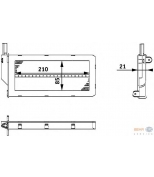 HELLA - 8FH351312121 - Теплообменник, отопление салона