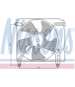 NISSENS - 85349 - Вентилятор радиатора двигателя