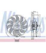 NISSENS - 85618 - Вентилятор радиатора двигателя: T-IV/90-03/1.8/1.9D/2.0/2.4D/2.5D/2.8